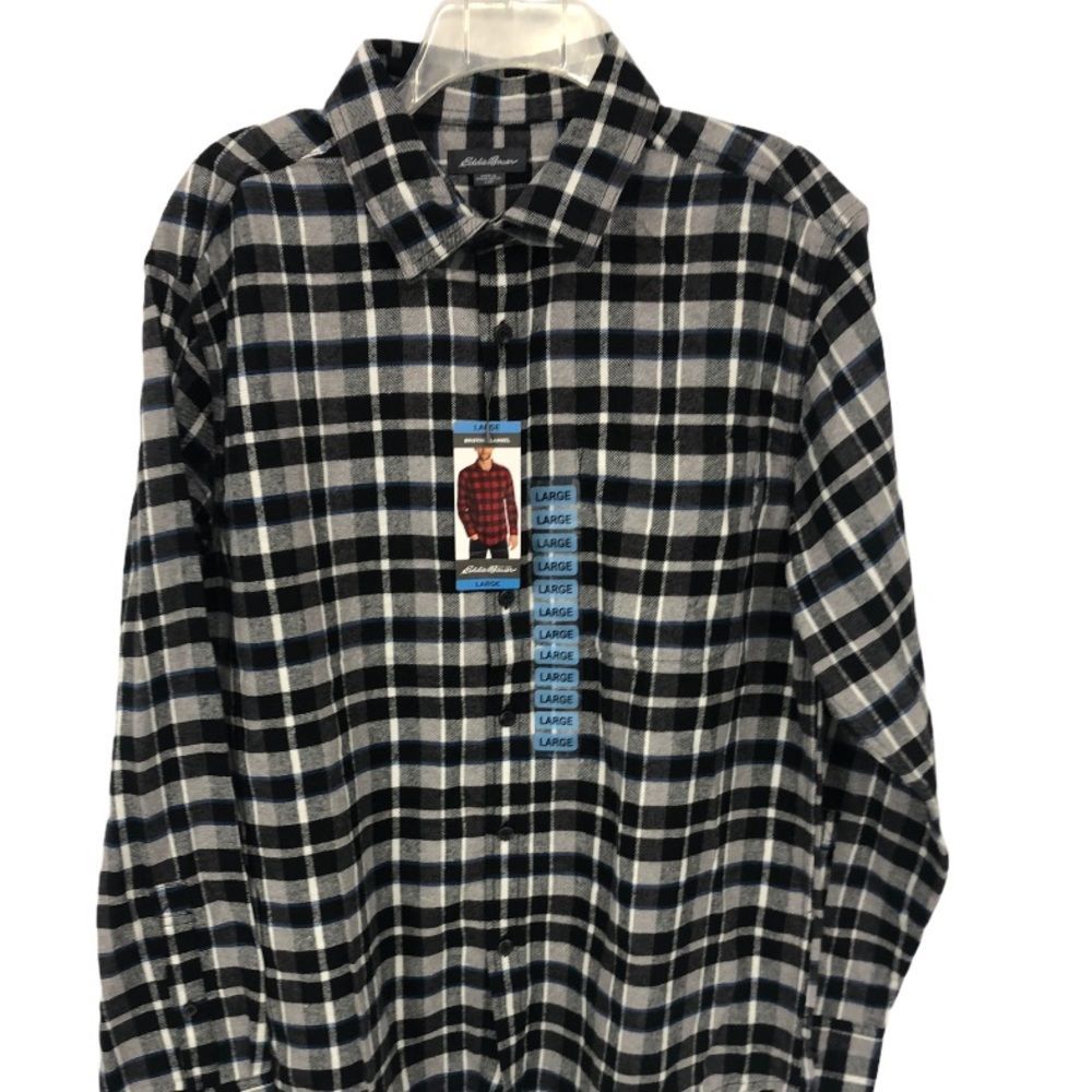 EDDIE BAUER PLAID SHIRT L